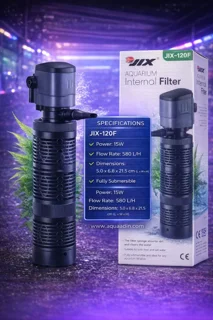 فیلتر داخلی آکواریوم جیکس JIX-120F | تصفیه قوی آب + عملکرد کمصدا